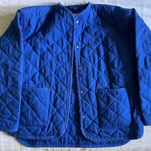 Shelter - quilted Milo jacket blue, size S